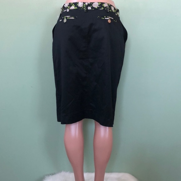 Dolce & Gabbana Black Floral Skirt Sz 48 NWT - Picture 8 of 12